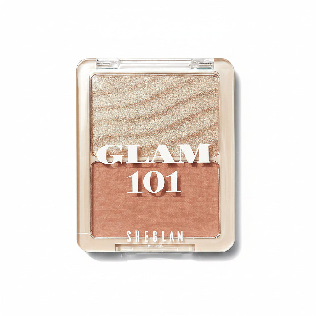 Shaglam Highlighter and Blush Dual Hybrid 101 by Glam - Seville