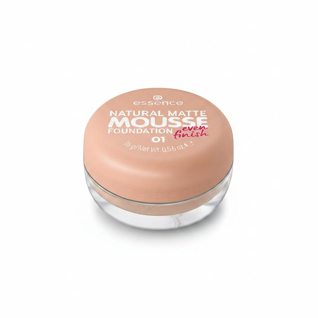 Natural Matte Mousse Foundation | 01 Cool Sand | Medium High Coverage | Long Wearing | 16H