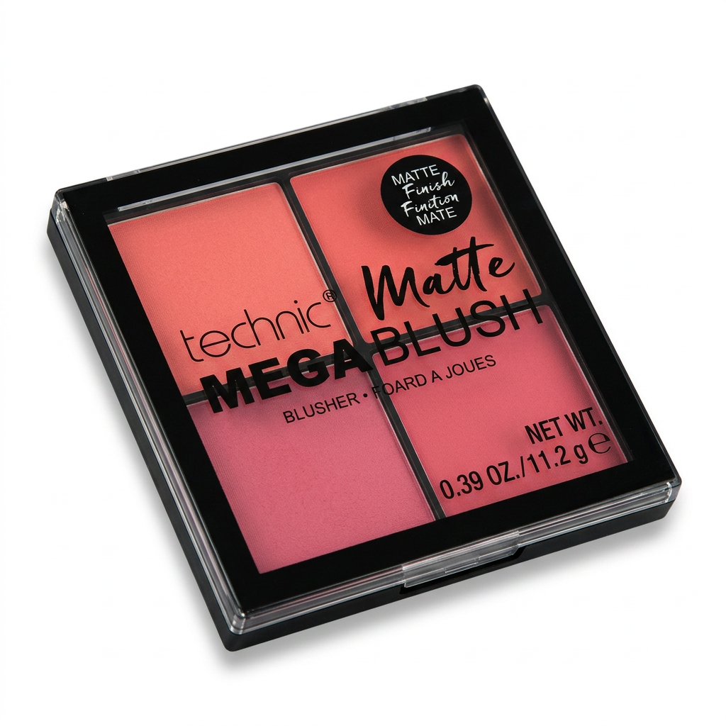 Technic mega blush blusher 4 color