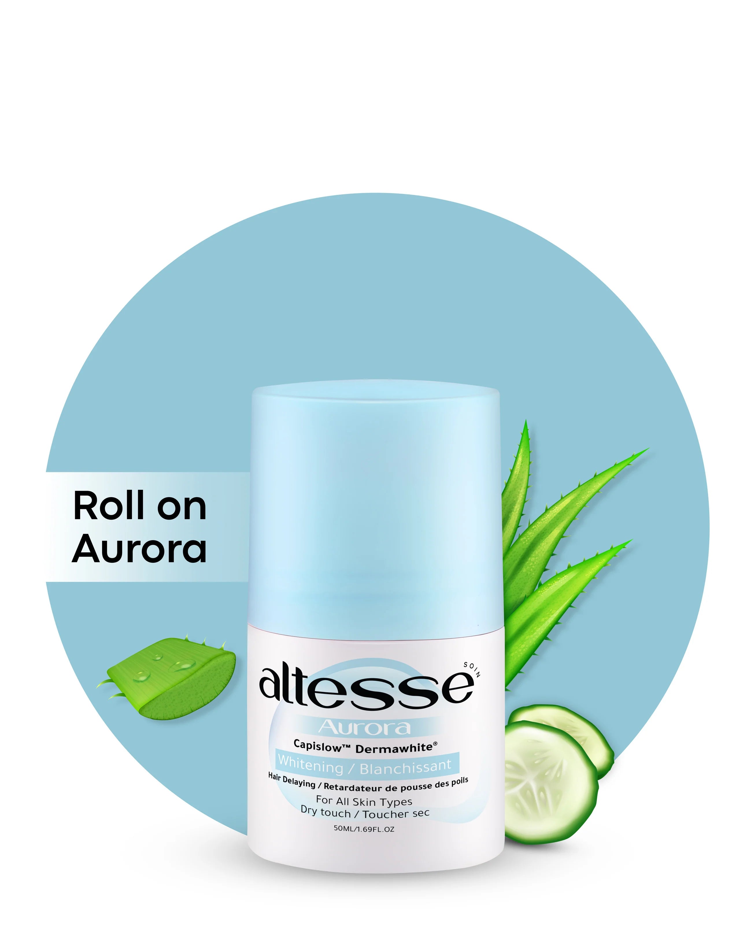 Altesse Soin Roll-On Deodorant Aurora 50 ml (Aloe vera and Cucumber scent)